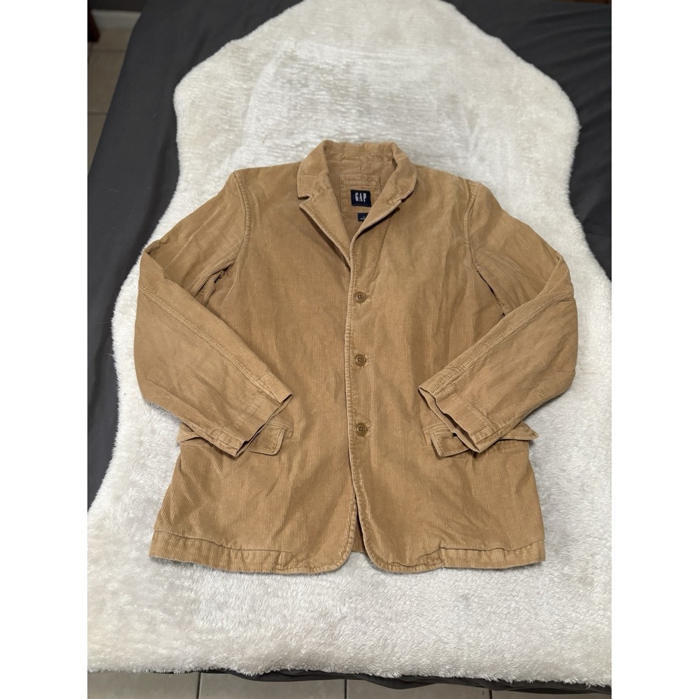 Gap Corduroy Blazer Mens Large‎ Brown Y2K Retro Sport Coat Preppy Classic Jacket